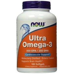NOW Ultra Omega-3 500 EPA/250 DHA 180 kaps.