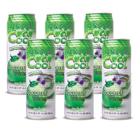 COCO COOL Woda kokosowa Zestaw 6 x 520 ml