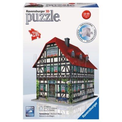 Puzzle 3D 216 średniownieczny dom