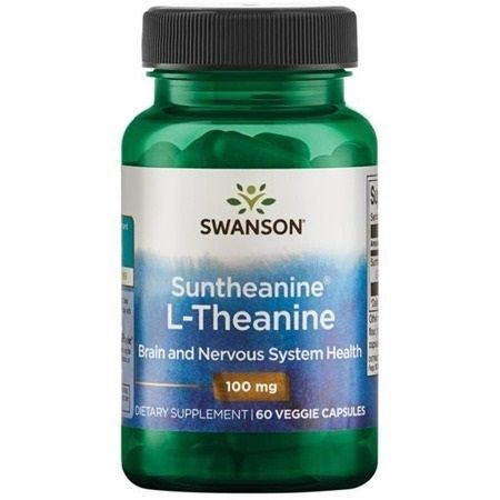 Swanson L-Teanina Suntheanine 100 mg 60 kaps.